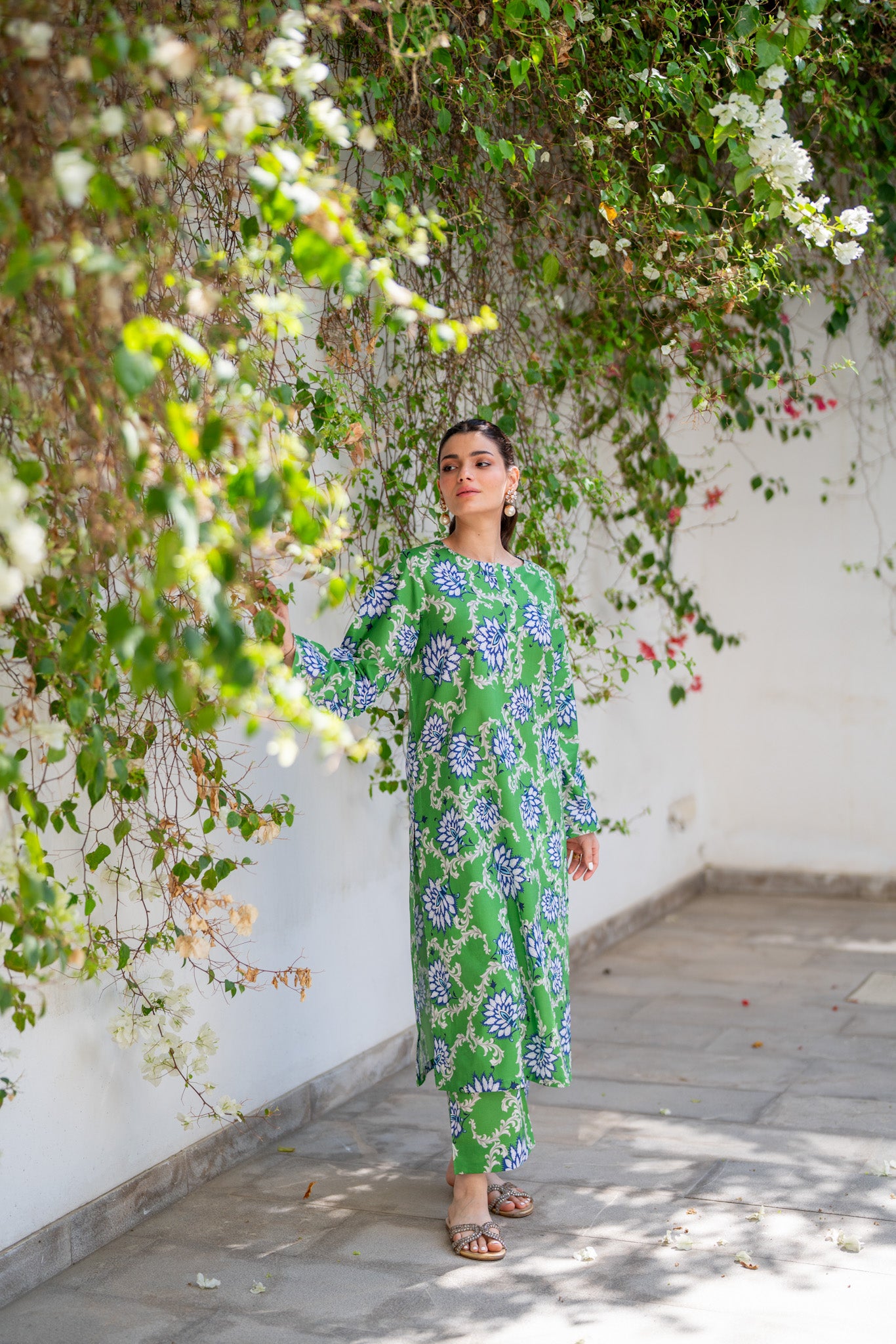 Art Nouveau CO-ORD Set - Long Shirt