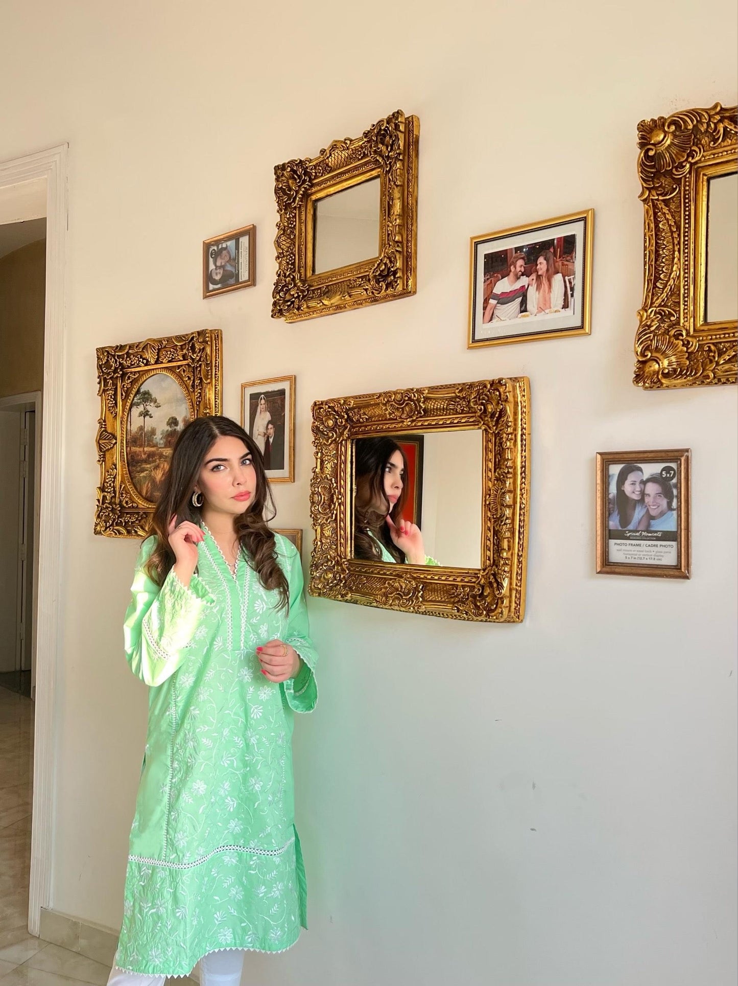 Chartreuse Green Kurta
