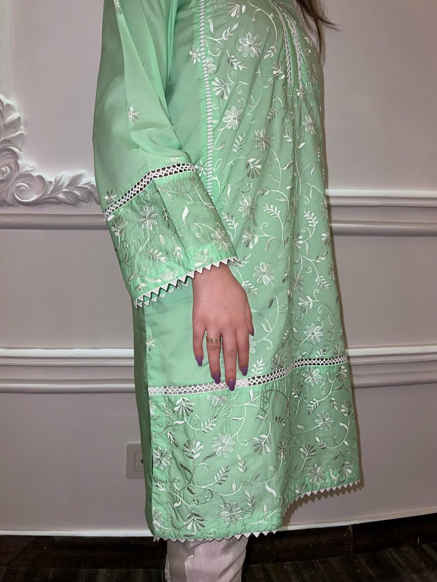 Chartreuse Green Kurta