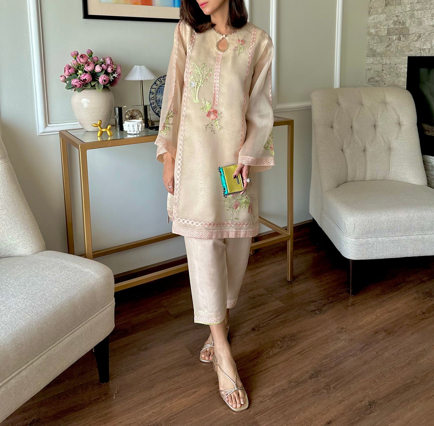 Ivora - Festive Embroidered Suit