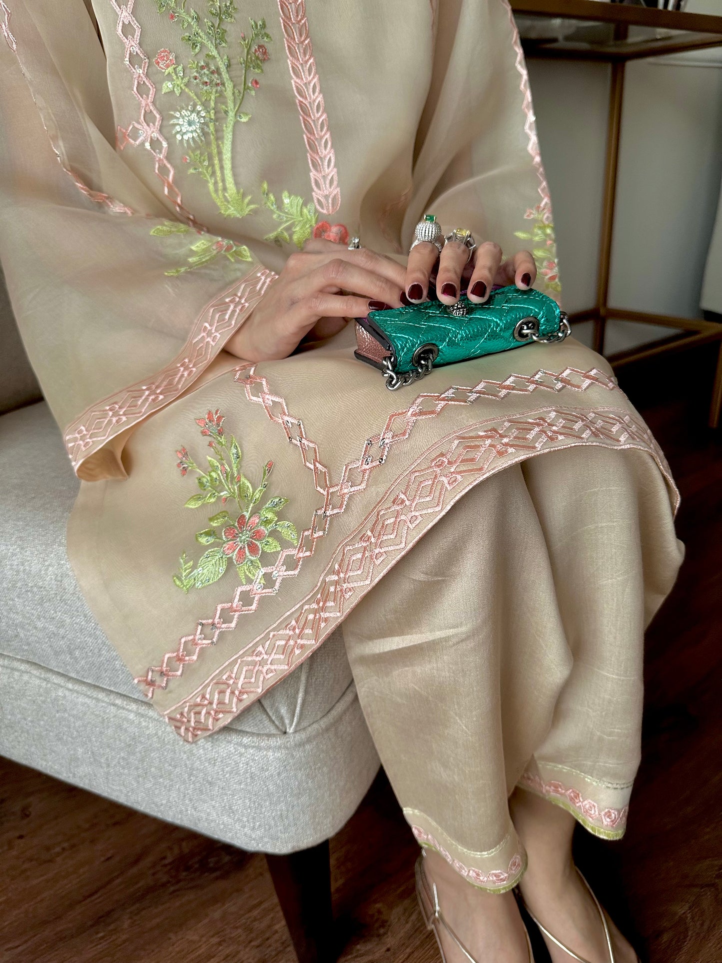 Ivora - Festive Embroidered Suit