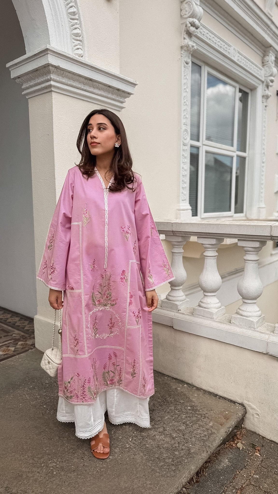 Botanica - Pink Embroidered Kurta