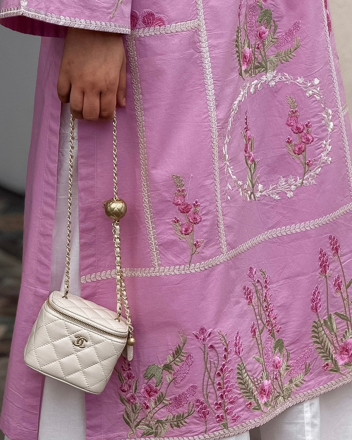 Botanica - Pink Embroidered Kurta