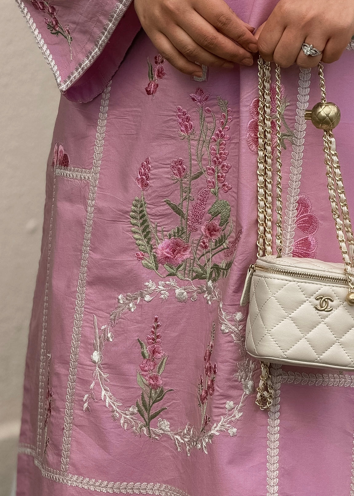 Botanica - Pink Embroidered Kurta