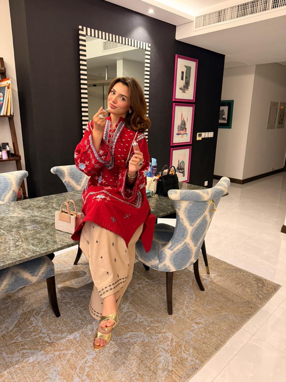 Gul-e-Sozan - Maroon Embroidered Suit