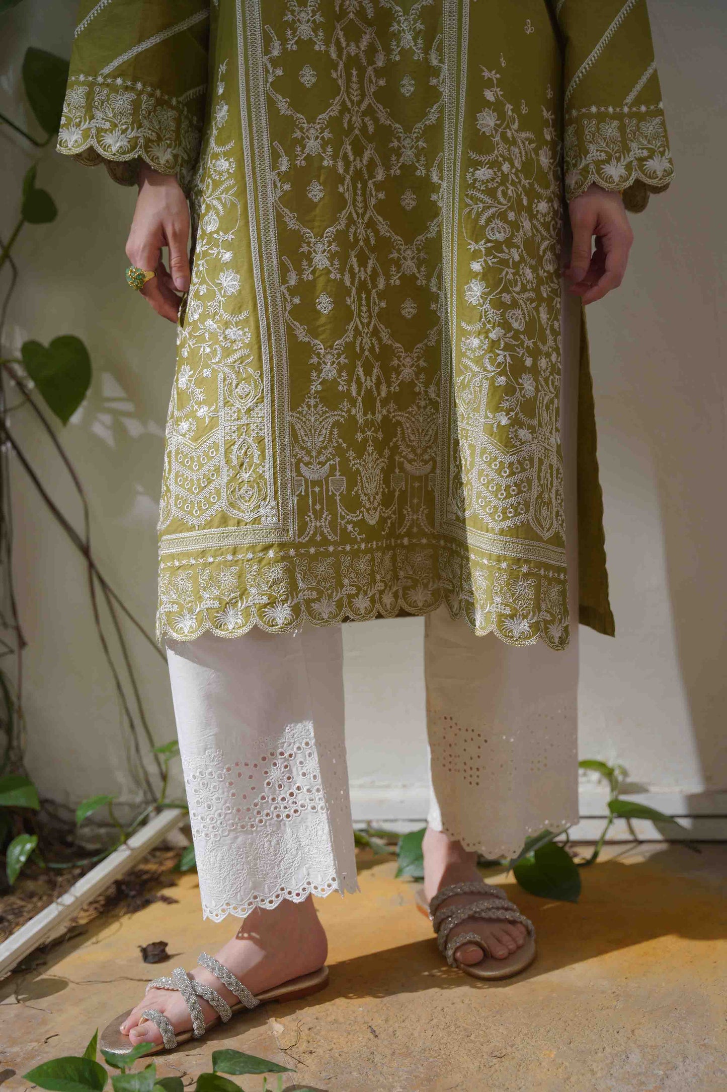 Tuberose Kurta - Mustard