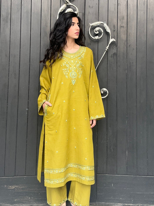 Daffodils Set - Green Mustard