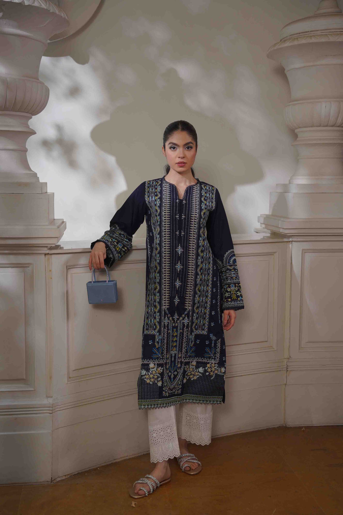 Bluebell Kurta - Navy Blue