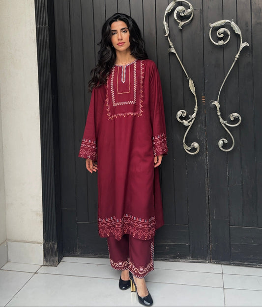 Carnation Set - Maroon