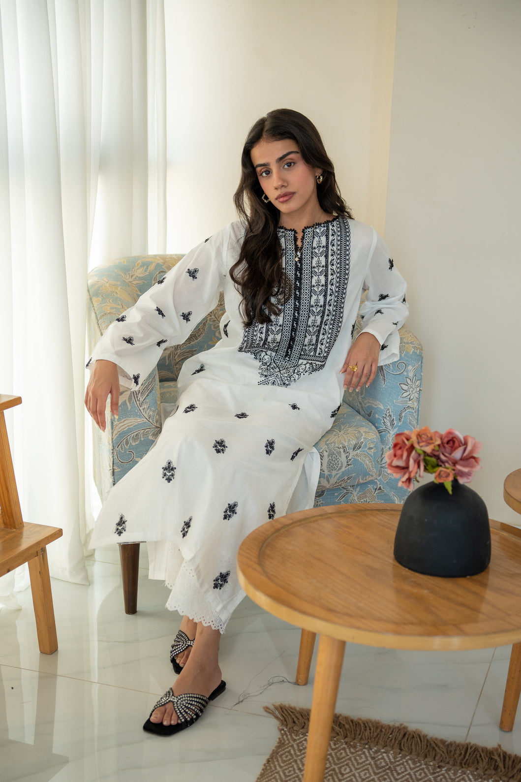 White Kurta - Yarrow