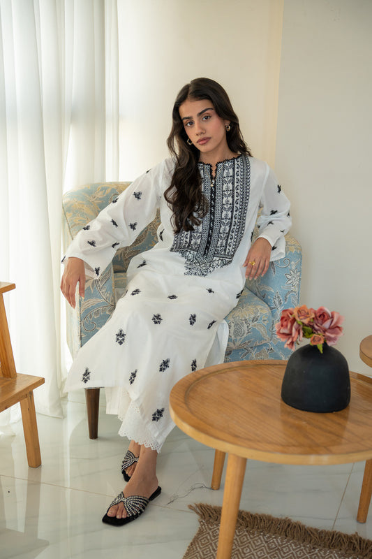 White Kurta - Yarrow