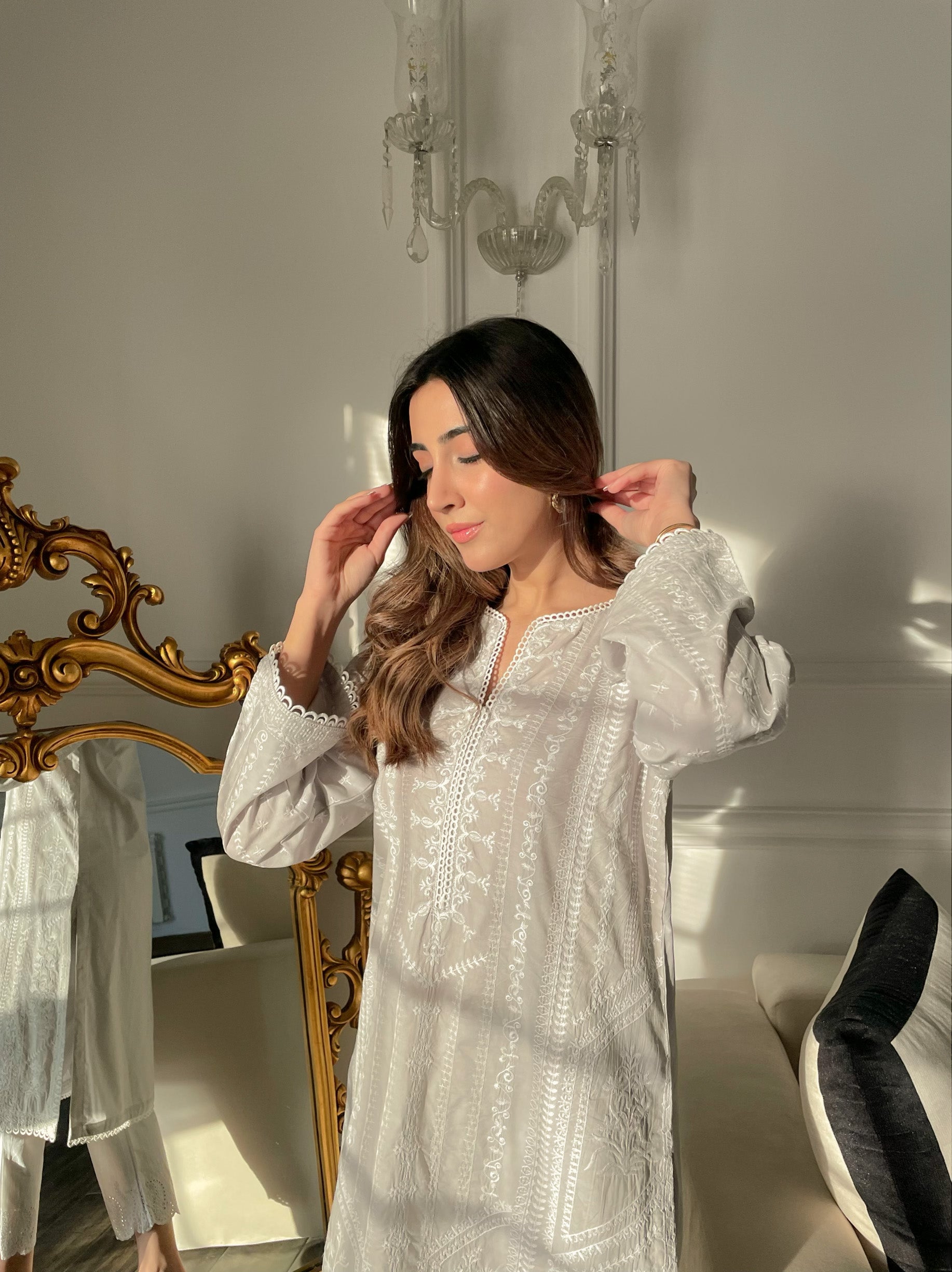 Grey Kurta
